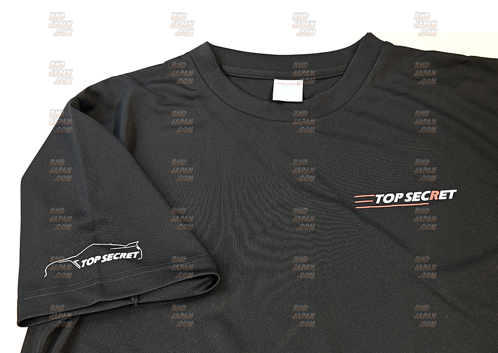 Top Secret TS Dry Mesh T-Shirt Black - XXL - RHDJapan